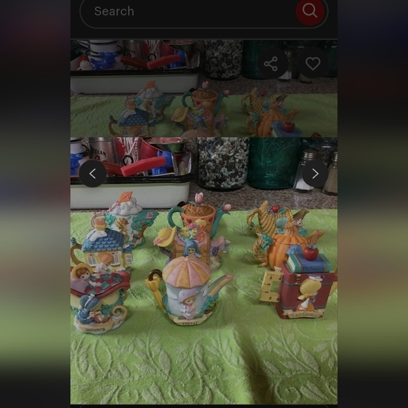 Precious Moments Other - Precious Moments Pastel Teapot Figurine Collection - Multicolor